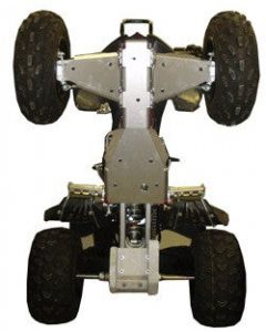 Ricochet Off-Road ATV Yamaha Warrior 4-Piece Complete Aluminum Skid Plate Set Eskape.ca