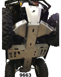 Ricochet Off-Road ATV Can-Am Outlander Max 8-Piece Complete Aluminum Skid Plate Set Eskape.ca