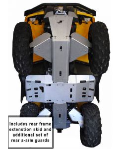 Ricochet Off-Road ATV Can-Am Outlander 6X6 1-Piece Complete Aluminum Skid Plate Set Eskape.ca