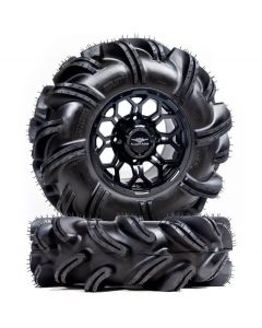 Falcon Ridge UTV Matte Black Soar HC-8S Wheels w| High Lifter Outlaw 2 Tires Eskape.ca
