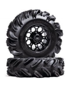 Falcon Ridge UTV Matte Black Soar HC-8S Wheels w| High Lifter Outlaw Tires Eskape.ca