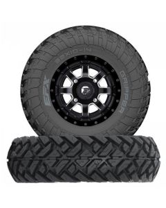 Fuel Off-Road ATV/UTV Maverick D538 Matte Black & Milled Wheels With EFX Gripper Tires Eskape.ca