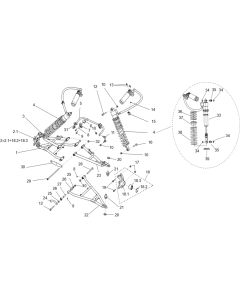 Segway SSV Front Suspension Assembly (Wide Vehicle Version)