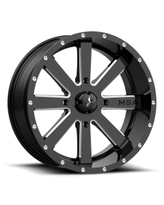 MSA Offroad Flash Wheel Gloss Black Milled Eskape.ca