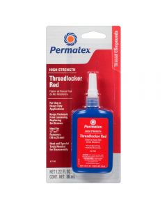Permatex Red High Strength Threadlocker Liquid Eskape.ca