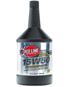 Red Line 15W50 Powersports Motor Oil - 12/1quart Eskape.ca
