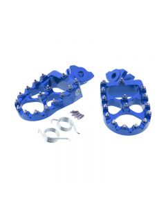 Talaria / Sur-Ron / Segway Aluminium Foot Pegs Extra wide Blue Eskape.ca