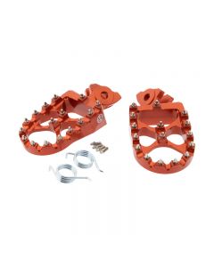 Talaria / Sur-Ron / Segway Aluminium Foot Pegs Extra wide Orange Eskape.ca