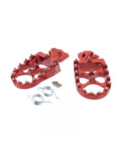 Talaria / Sur-Ron / Segway Aluminium Foot Pegs Extra wide Red Eskape.ca
